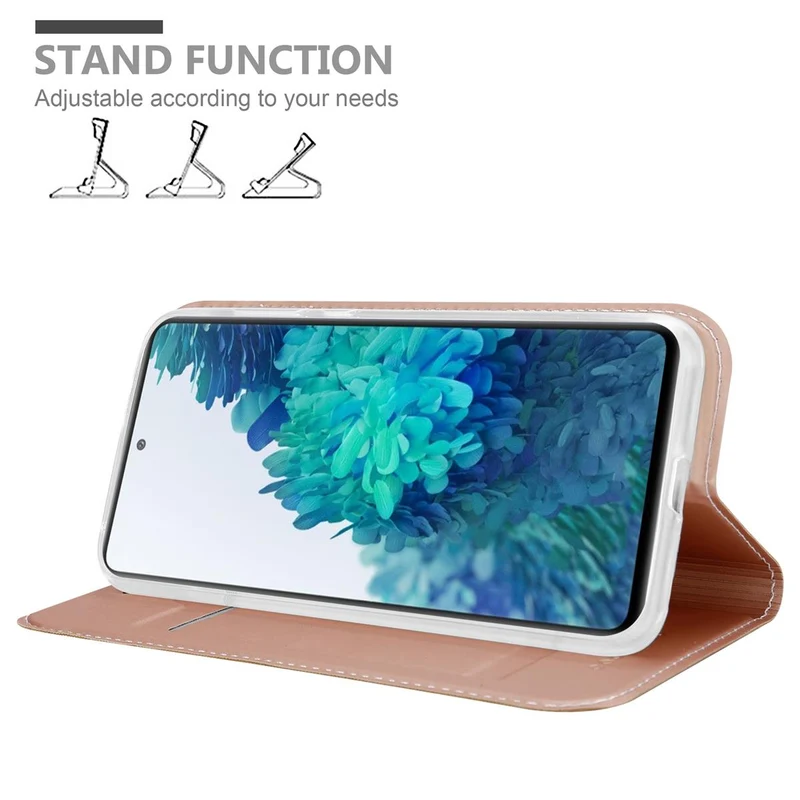 Cadorabo Hülle kompatibel mit Samsung Galaxy S20 FE Schutzhülle mit Magnetverschluss, Standfunktion und Kartenfach