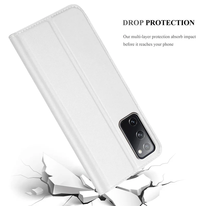 Cadorabo Hülle kompatibel mit Samsung Galaxy S20 FE Schutzhülle mit Magnetverschluss, Standfunktion und Kartenfach