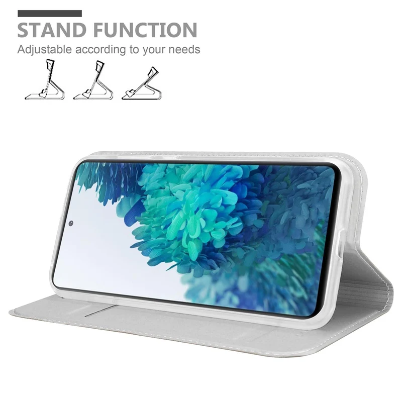 Cadorabo Hülle kompatibel mit Samsung Galaxy S20 FE Schutzhülle mit Magnetverschluss, Standfunktion und Kartenfach