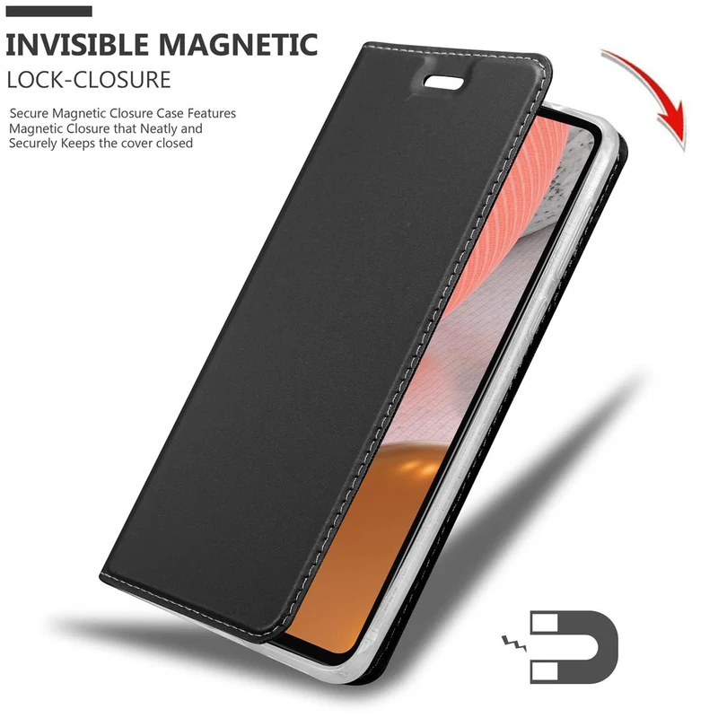 Cadorabo Hülle kompatibel mit Samsung Galaxy A72 4G / 5G Schutzhülle mit Magnetverschluss, Standfunktion und Kartenfach