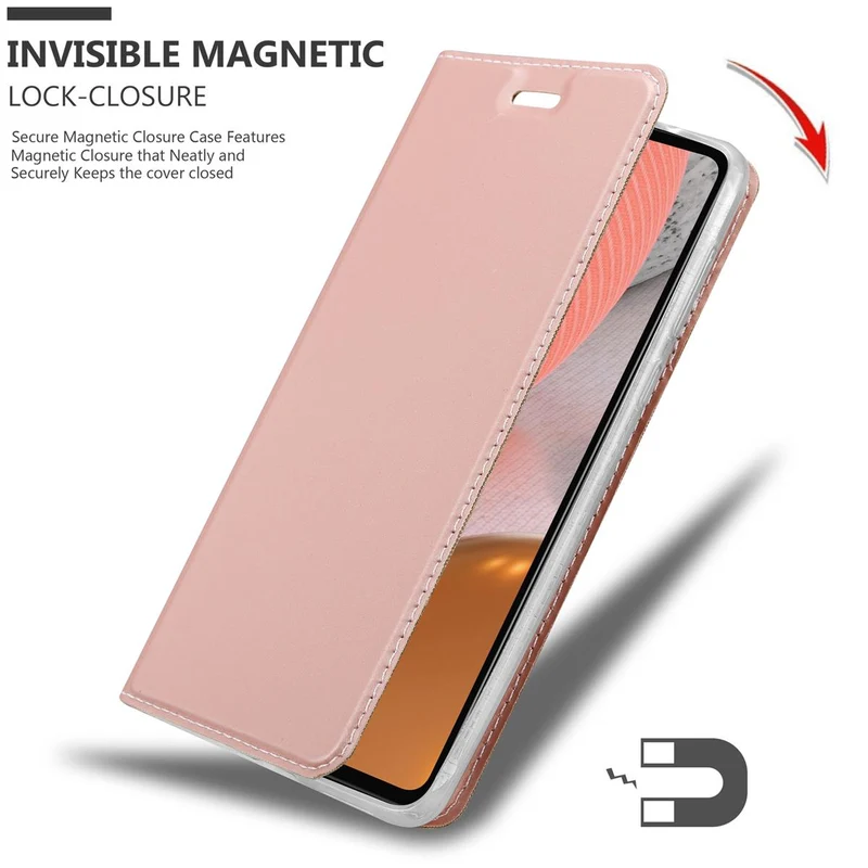 Cadorabo Hülle kompatibel mit Samsung Galaxy A72 4G / 5G Schutzhülle mit Magnetverschluss, Standfunktion und Kartenfach