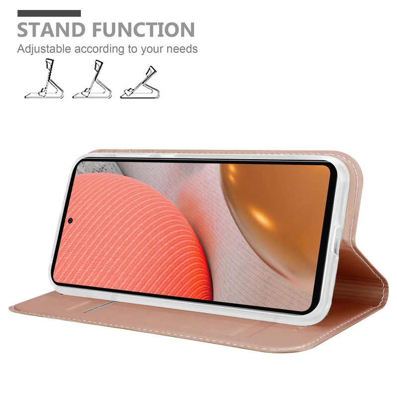 Cadorabo Hülle kompatibel mit Samsung Galaxy A72 4G / 5G Schutzhülle mit Magnetverschluss, Standfunktion und Kartenfach