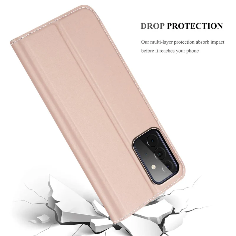 Cadorabo Hülle kompatibel mit Samsung Galaxy A72 4G / 5G Schutzhülle mit Magnetverschluss, Standfunktion und Kartenfach