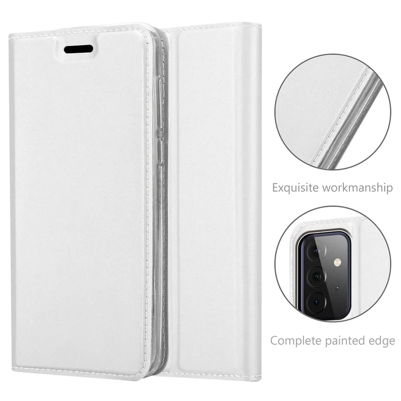 Cadorabo Hülle kompatibel mit Samsung Galaxy A72 4G / 5G Schutzhülle mit Magnetverschluss, Standfunktion und Kartenfach