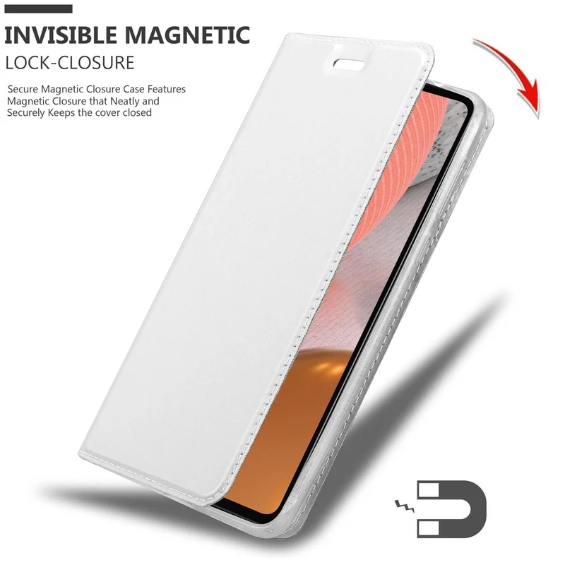 Cadorabo Hülle kompatibel mit Samsung Galaxy A72 4G / 5G Schutzhülle mit Magnetverschluss, Standfunktion und Kartenfach