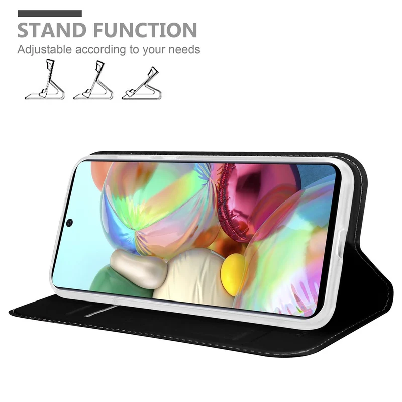Cadorabo Hülle kompatibel mit Samsung Galaxy A71 5G Schutzhülle mit Magnetverschluss, Standfunktion und Kartenfach