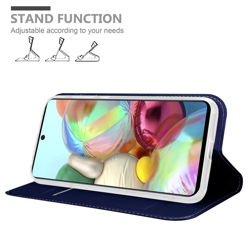Cadorabo Hülle kompatibel mit Samsung Galaxy A71 5G Schutzhülle mit Magnetverschluss, Standfunktion und Kartenfach