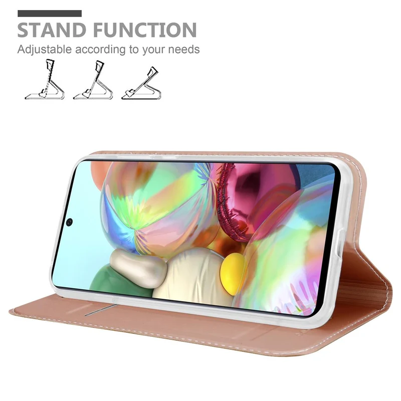 Cadorabo Hülle kompatibel mit Samsung Galaxy A71 5G Schutzhülle mit Magnetverschluss, Standfunktion und Kartenfach