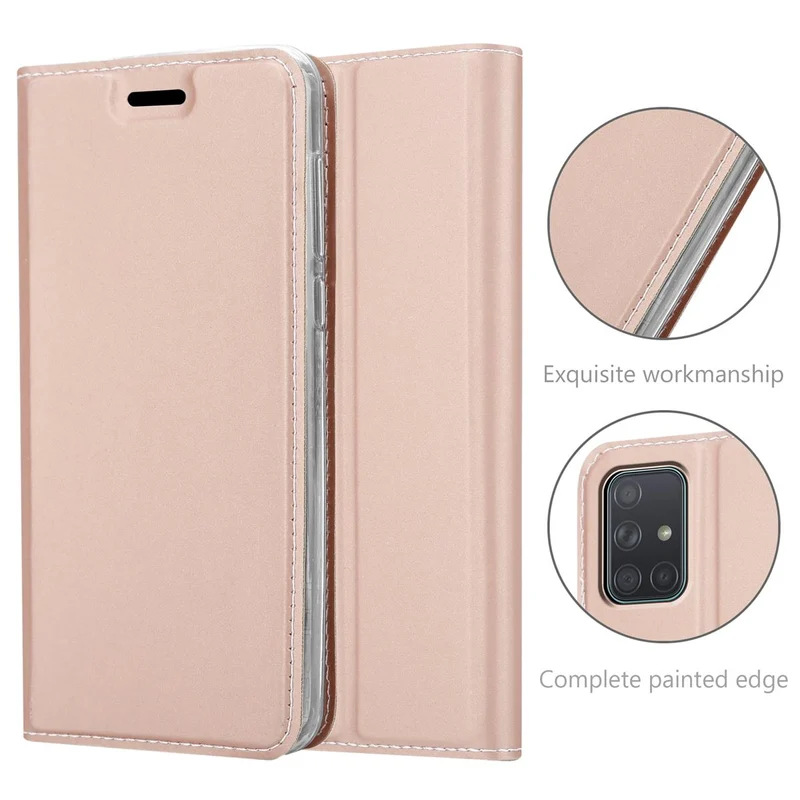 Cadorabo Hülle kompatibel mit Samsung Galaxy A71 5G Schutzhülle mit Magnetverschluss, Standfunktion und Kartenfach