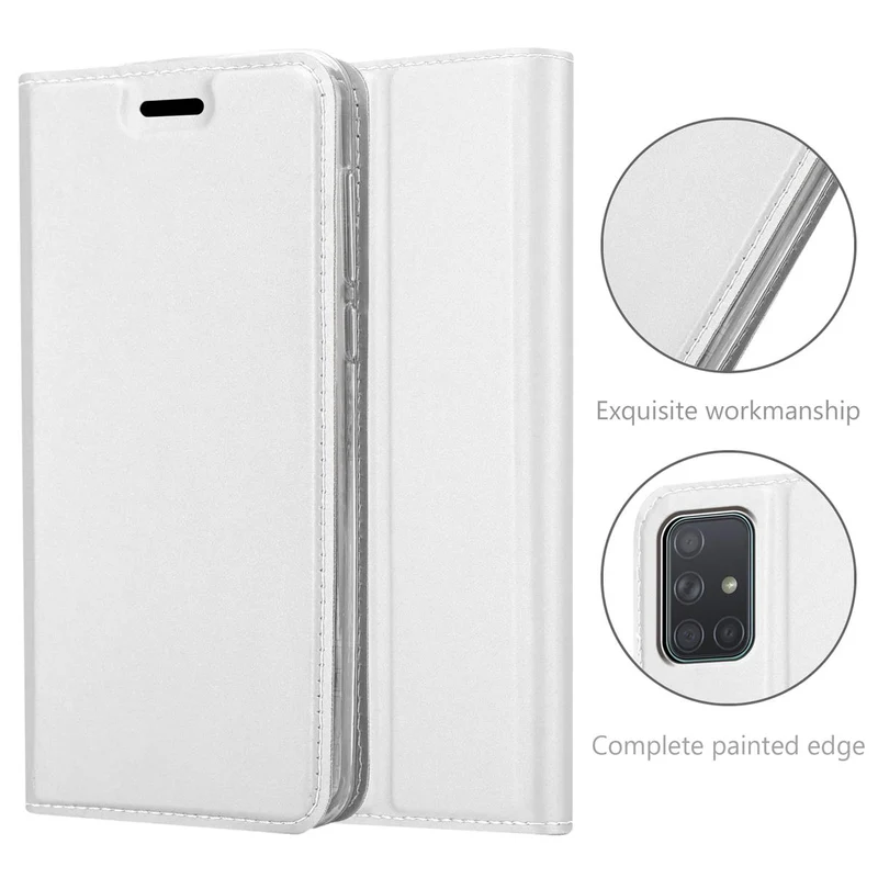Cadorabo Hülle kompatibel mit Samsung Galaxy A71 5G Schutzhülle mit Magnetverschluss, Standfunktion und Kartenfach