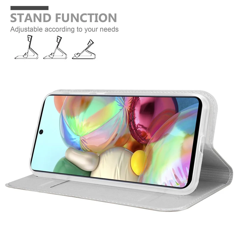Cadorabo Hülle kompatibel mit Samsung Galaxy A71 5G Schutzhülle mit Magnetverschluss, Standfunktion und Kartenfach