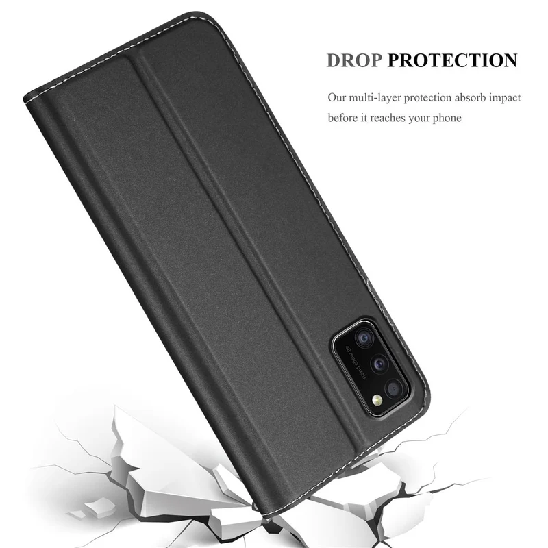 Cadorabo Hülle kompatibel mit Samsung Galaxy A41 Schutzhülle mit Magnetverschluss, Standfunktion und Kartenfach
