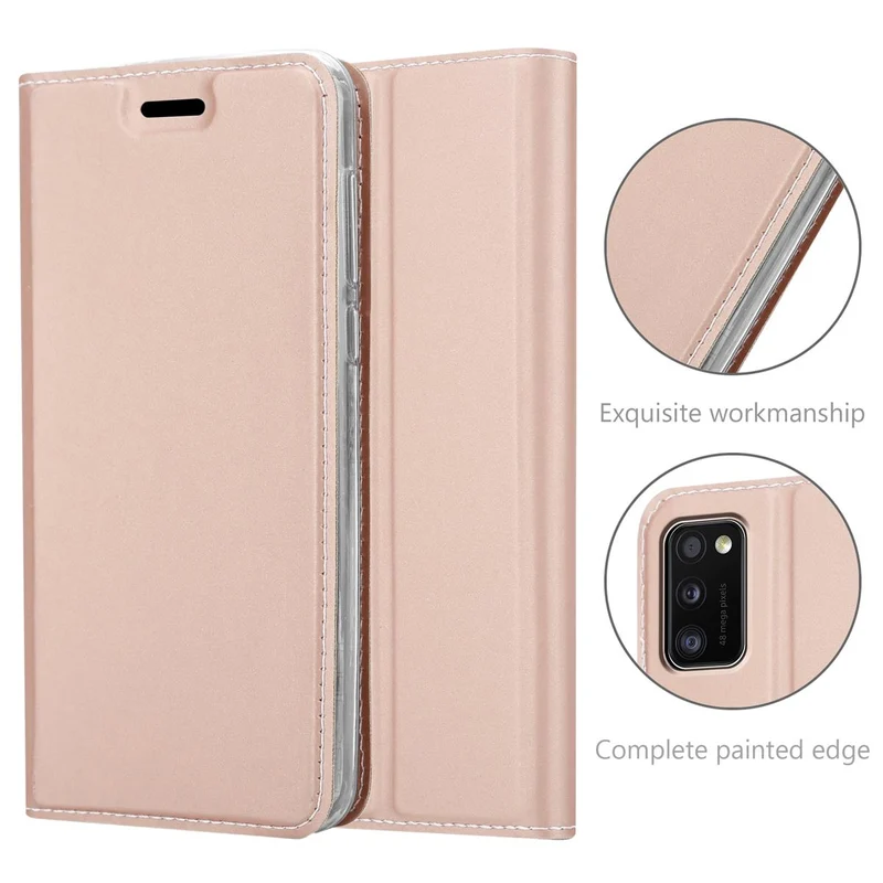 Cadorabo Hülle kompatibel mit Samsung Galaxy A41 Schutzhülle mit Magnetverschluss, Standfunktion und Kartenfach