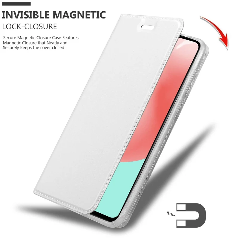 Cadorabo Hülle kompatibel mit Samsung Galaxy A41 Schutzhülle mit Magnetverschluss, Standfunktion und Kartenfach