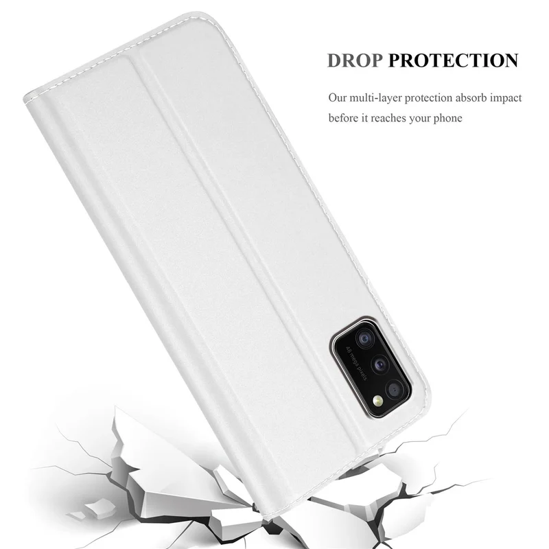 Cadorabo Hülle kompatibel mit Samsung Galaxy A41 Schutzhülle mit Magnetverschluss, Standfunktion und Kartenfach