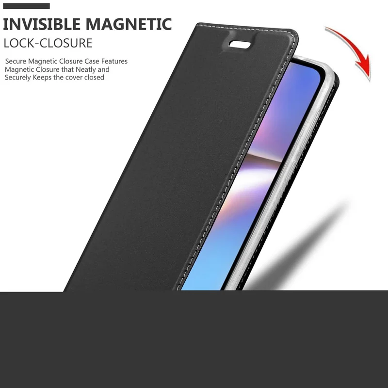 Cadorabo Hülle kompatibel mit Samsung Galaxy A10s / M01s Schutzhülle mit Magnetverschluss, Standfunktion und Kartenfach