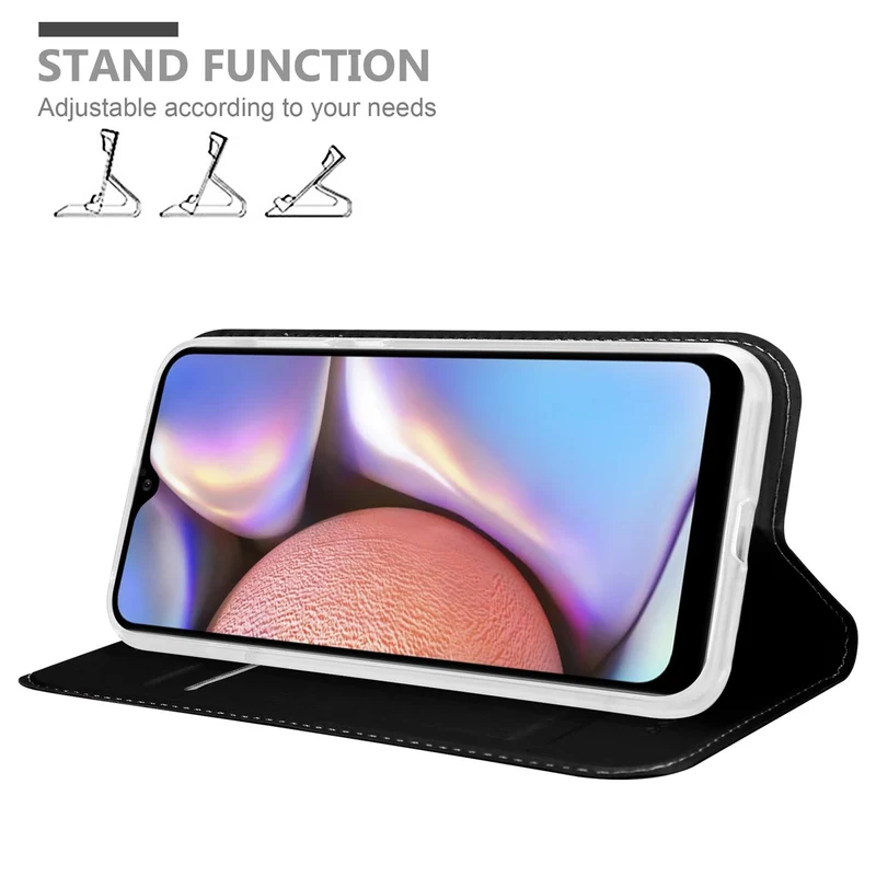 Cadorabo Hülle kompatibel mit Samsung Galaxy A10s / M01s Schutzhülle mit Magnetverschluss, Standfunktion und Kartenfach