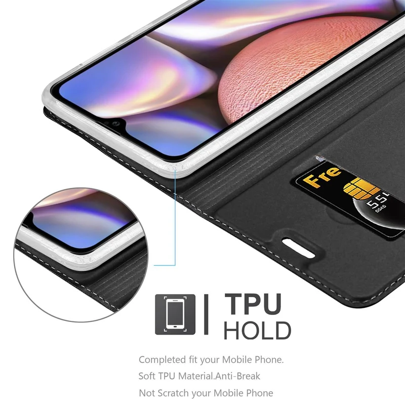 Cadorabo Hülle kompatibel mit Samsung Galaxy A10s / M01s Schutzhülle mit Magnetverschluss, Standfunktion und Kartenfach