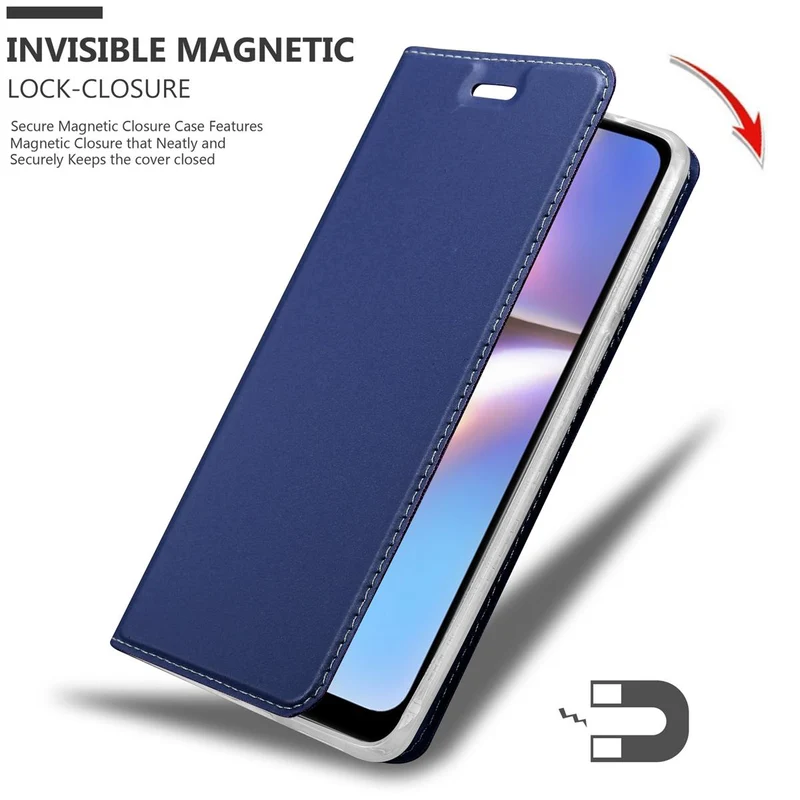 Cadorabo Hülle kompatibel mit Samsung Galaxy A10s / M01s Schutzhülle mit Magnetverschluss, Standfunktion und Kartenfach