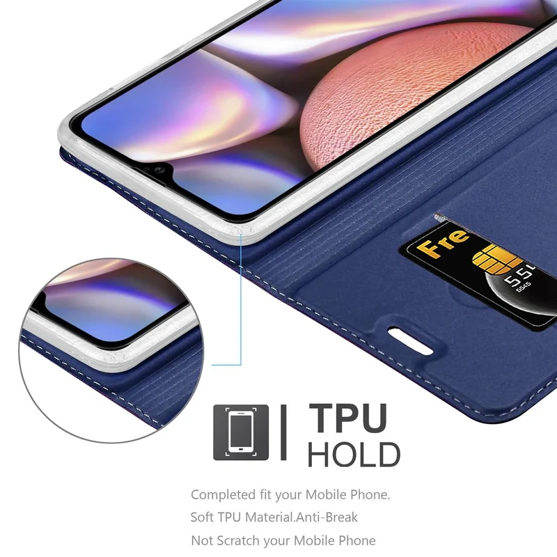 Cadorabo Hülle kompatibel mit Samsung Galaxy A10s / M01s Schutzhülle mit Magnetverschluss, Standfunktion und Kartenfach
