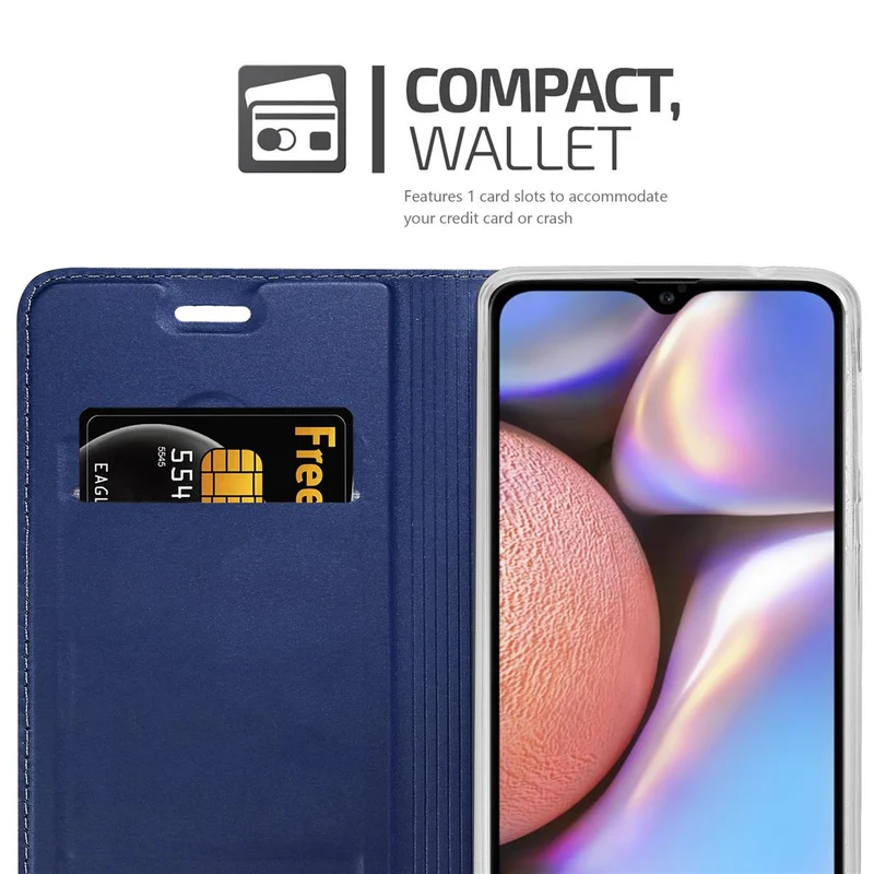 Cadorabo Hülle kompatibel mit Samsung Galaxy A10s / M01s Schutzhülle mit Magnetverschluss, Standfunktion und Kartenfach