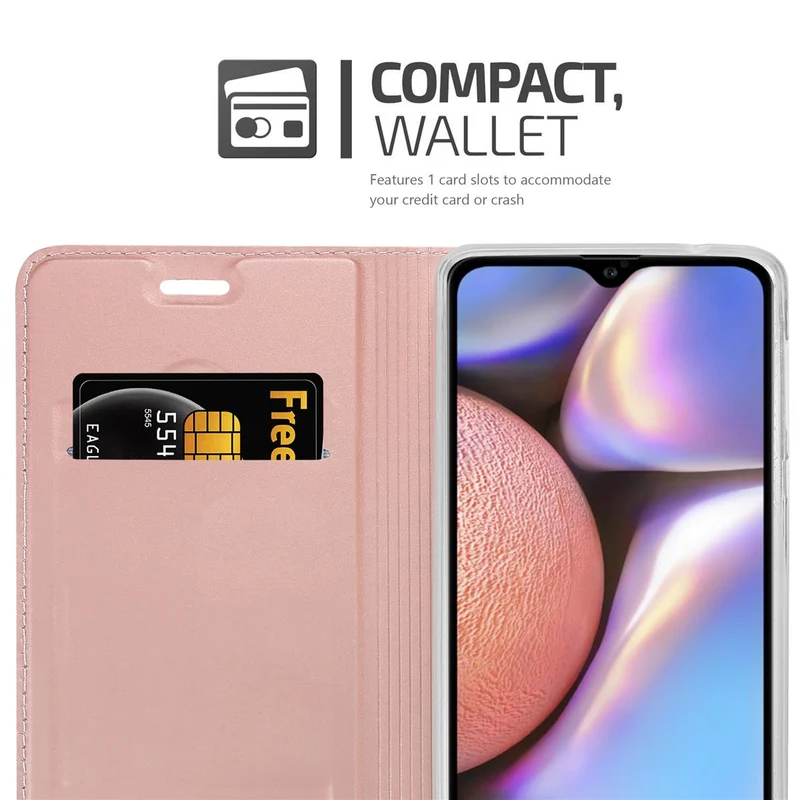 Cadorabo Hülle kompatibel mit Samsung Galaxy A10s / M01s Schutzhülle mit Magnetverschluss, Standfunktion und Kartenfach