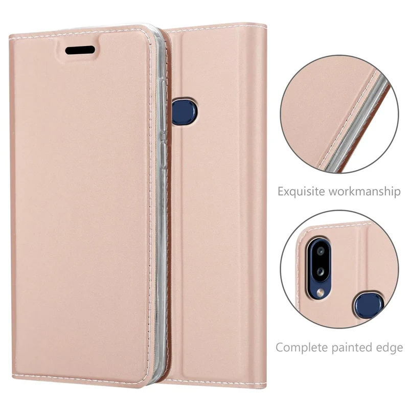 Cadorabo Hülle kompatibel mit Samsung Galaxy A10s / M01s Schutzhülle mit Magnetverschluss, Standfunktion und Kartenfach