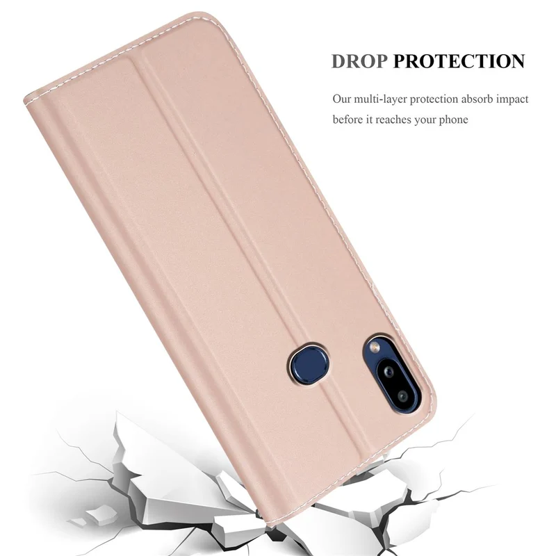 Cadorabo Hülle kompatibel mit Samsung Galaxy A10s / M01s Schutzhülle mit Magnetverschluss, Standfunktion und Kartenfach