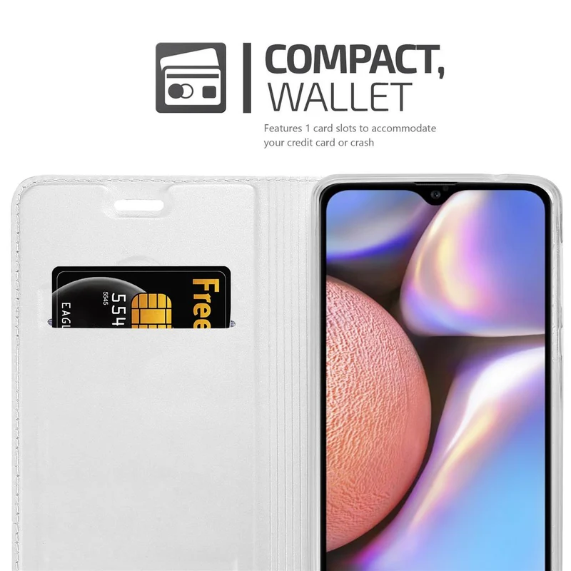 Cadorabo Hülle kompatibel mit Samsung Galaxy A10s / M01s Schutzhülle mit Magnetverschluss, Standfunktion und Kartenfach