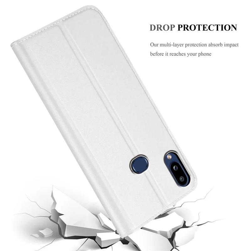 Cadorabo Hülle kompatibel mit Samsung Galaxy A10s / M01s Schutzhülle mit Magnetverschluss, Standfunktion und Kartenfach