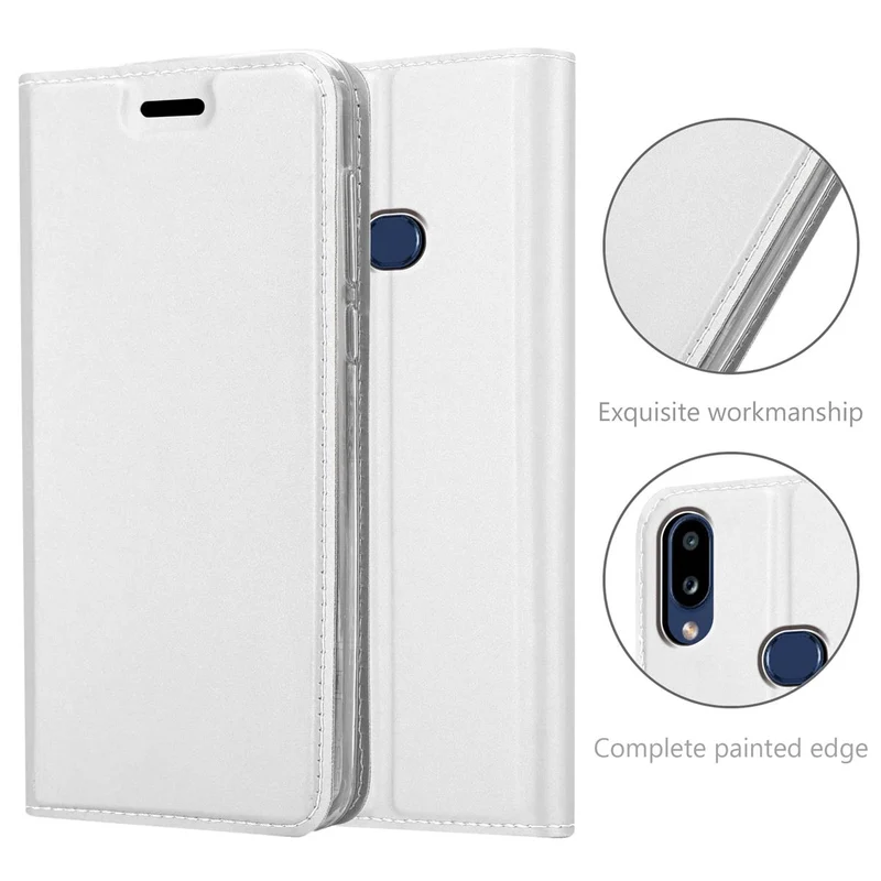 Cadorabo Hülle kompatibel mit Samsung Galaxy A10s / M01s Schutzhülle mit Magnetverschluss, Standfunktion und Kartenfach