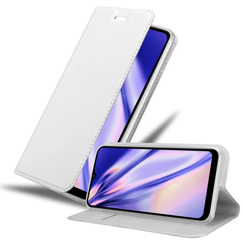 Cadorabo Hülle kompatibel mit Samsung Galaxy A02s Schutzhülle mit Magnetverschluss, Standfunktion und Kartenfach