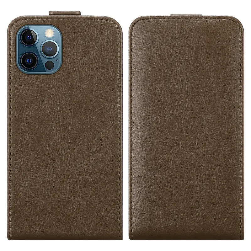 Cadorabo Hülle kompatibel mit Apple iPhone 12 PRO MAX Schutzhülle im Flip Design mit Magnetverschluss