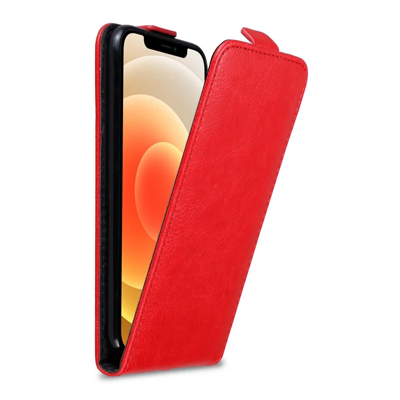 Cadorabo Hülle kompatibel mit Apple iPhone 12 MINI Schutzhülle im Flip Design mit Magnetverschluss