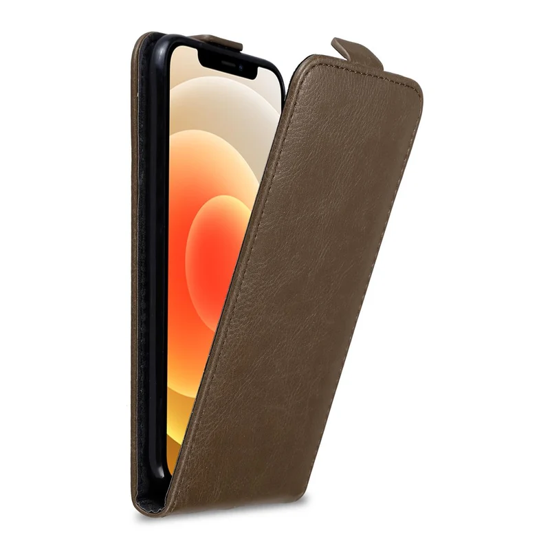 Cadorabo Hülle kompatibel mit Apple iPhone 12 MINI Schutzhülle im Flip Design mit Magnetverschluss