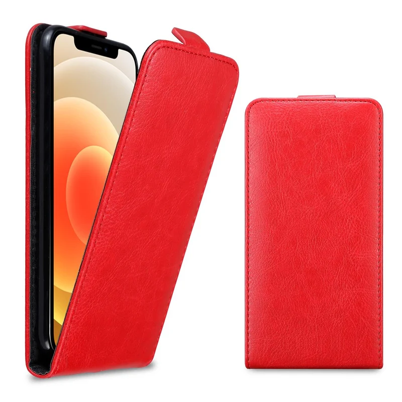 Cadorabo Hülle kompatibel mit Apple iPhone 12 MINI Schutzhülle im Flip Design mit Magnetverschluss