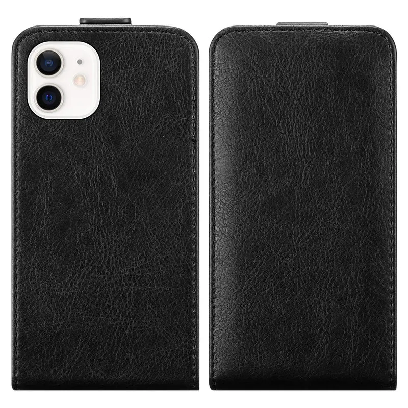 Cadorabo Hülle kompatibel mit Apple iPhone 12 MINI Schutzhülle im Flip Design mit Magnetverschluss