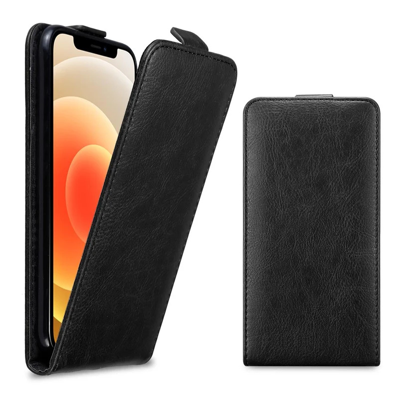 Cadorabo Hülle kompatibel mit Apple iPhone 12 MINI Schutzhülle im Flip Design mit Magnetverschluss