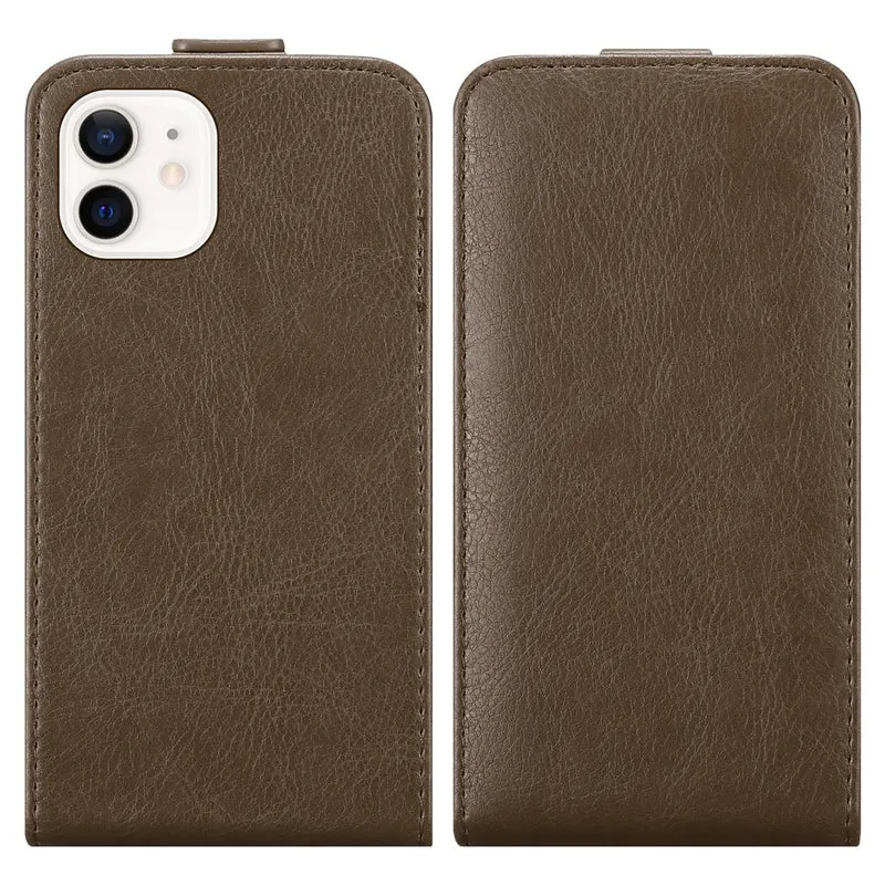 Cadorabo Hülle kompatibel mit Apple iPhone 12 MINI Schutzhülle im Flip Design mit Magnetverschluss