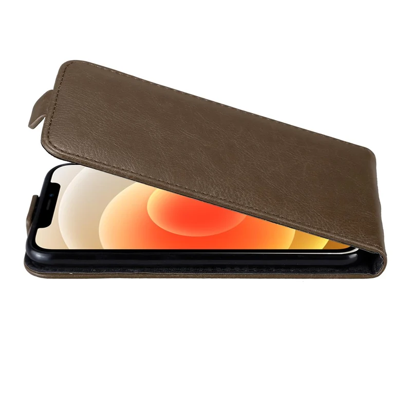 Cadorabo Hülle kompatibel mit Apple iPhone 12 MINI Schutzhülle im Flip Design mit Magnetverschluss