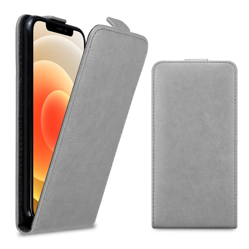 Cadorabo Hülle kompatibel mit Apple iPhone 12 MINI Schutzhülle im Flip Design mit Magnetverschluss
