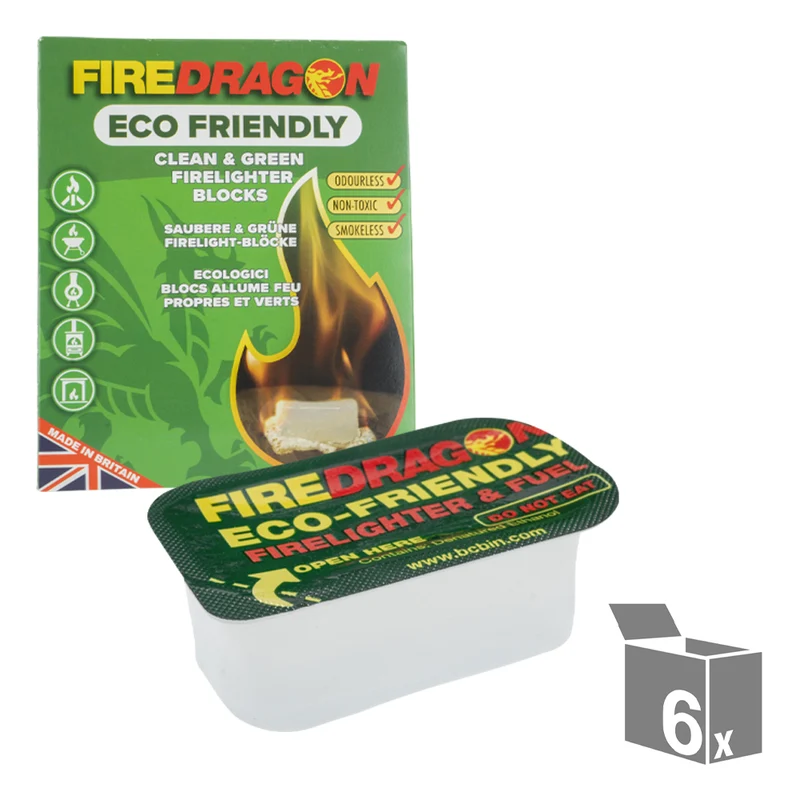 FireDragon Solid Fuel kompakter Outdoor Brennstoff(6 Stück)