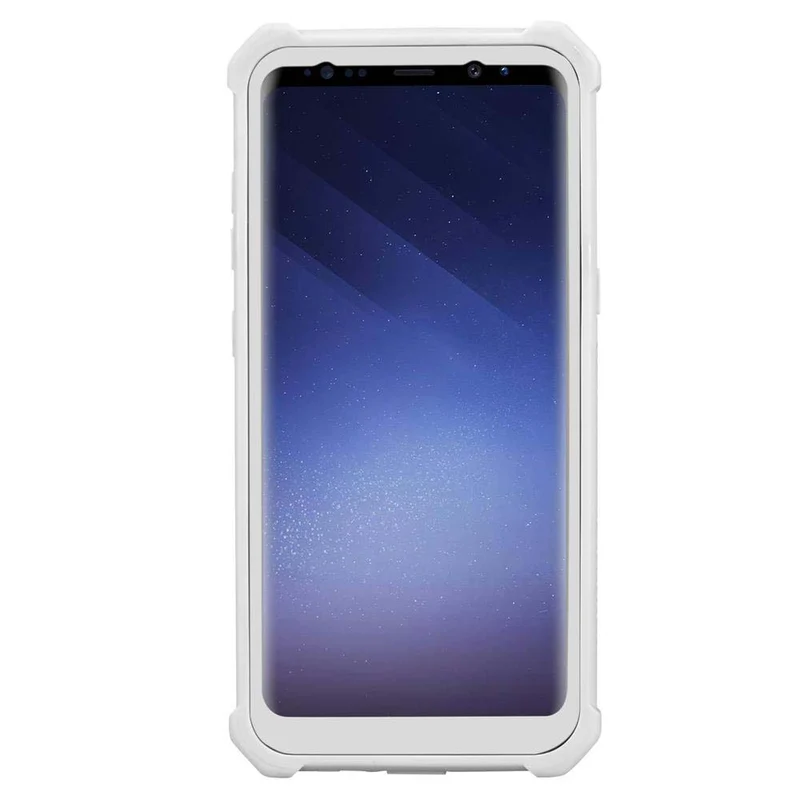Cadorabo Hülle kompatibel mit Samsung Galaxy S9 2-in-1 Schutzhülle mit TPU Silikon-Rand und Acryl-Glas-Rücken