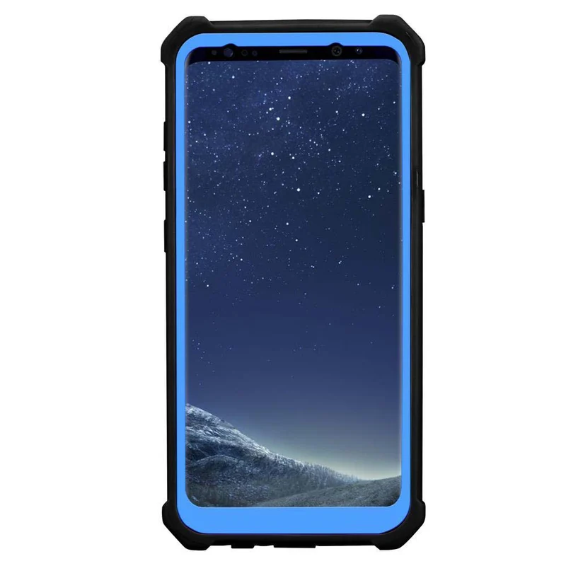 Cadorabo Hülle kompatibel mit Samsung Galaxy S8 PLUS 2-in-1 Schutzhülle mit TPU Silikon-Rand und Acryl-Glas-Rücken