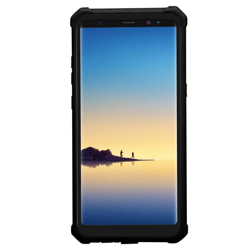 Cadorabo Hülle kompatibel mit Samsung Galaxy NOTE 8 2-in-1 Schutzhülle mit TPU Silikon-Rand und Acryl-Glas-Rücken