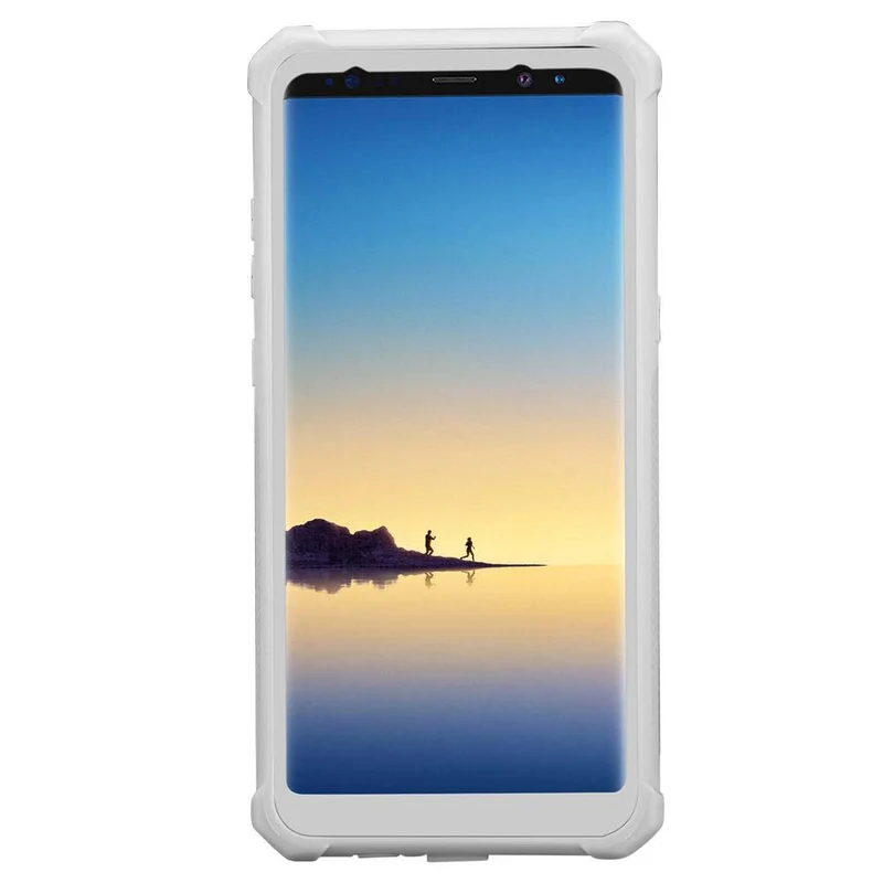 Cadorabo Hülle kompatibel mit Samsung Galaxy NOTE 8 2-in-1 Schutzhülle mit TPU Silikon-Rand und Acryl-Glas-Rücken