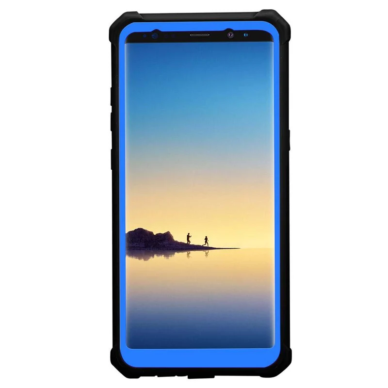 Cadorabo Hülle kompatibel mit Samsung Galaxy NOTE 8 2-in-1 Schutzhülle mit TPU Silikon-Rand und Acryl-Glas-Rücken
