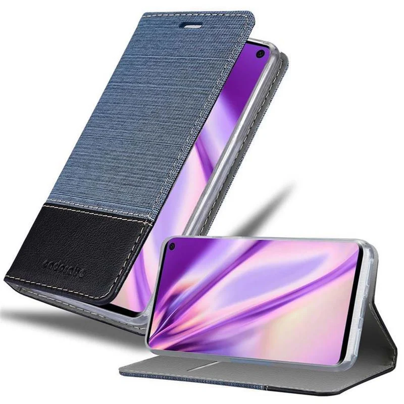 Cadorabo Hülle kompatibel mit Samsung Galaxy S10 4G Schutzhülle mit Magnetverschluss, Standfunktion und Kartenfach