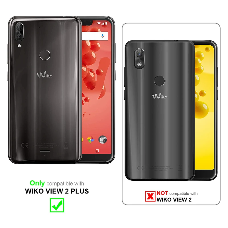 Cadorabo Hülle kompatibel mit WIKO VIEW 2 PLUS Schutzhülle mit Magnetverschluss, Standfunktion und Kartenfach