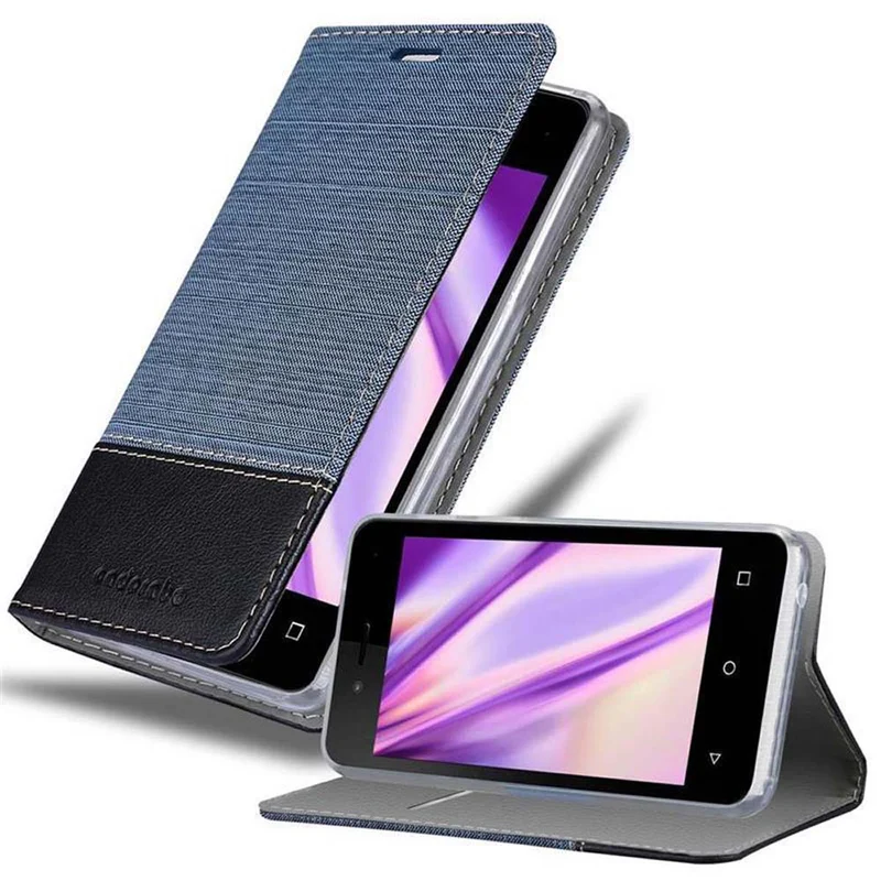 Cadorabo Hülle kompatibel mit WIKO SUNNY 3 MINI Schutzhülle mit Magnetverschluss, Standfunktion und Kartenfach